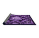 Thickness of Patterned Purple Rug, pat1949pur