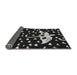 Thickness of Patterned Black Rug, pat1951gry