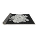 Thickness of Patterned Black Rug, pat1952gry