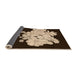 Thickness of Patterned Light Copper Gold Rug, pat1952org