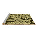 Sideview of Machine Washable Transitional Chocolate Brown Rug, wshpat1953yw