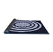 Thickness of Patterned Night Blue Rug, pat1955blu