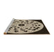 Sideview of Machine Washable Transitional Midnight Gray Rug, wshpat1956brn