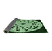 Thickness of Patterned Light Green Rug, pat1956grn