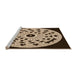 Sideview of Machine Washable Transitional Black Brown Rug, wshpat1956org