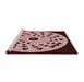 Sideview of Machine Washable Transitional Rose Pink Rug, wshpat1956rd