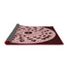 Thickness of Patterned Rose Pink Rug, pat1956rd