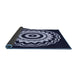 Thickness of Patterned Night Blue Rug, pat1960blu