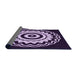 Thickness of Patterned Deep Purple Rug, pat1960pur