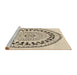 Sideview of Machine Washable Transitional Brown Rug, wshpat1962brn