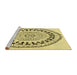 Sideview of Machine Washable Transitional Sun Yellow Rug, wshpat1962yw