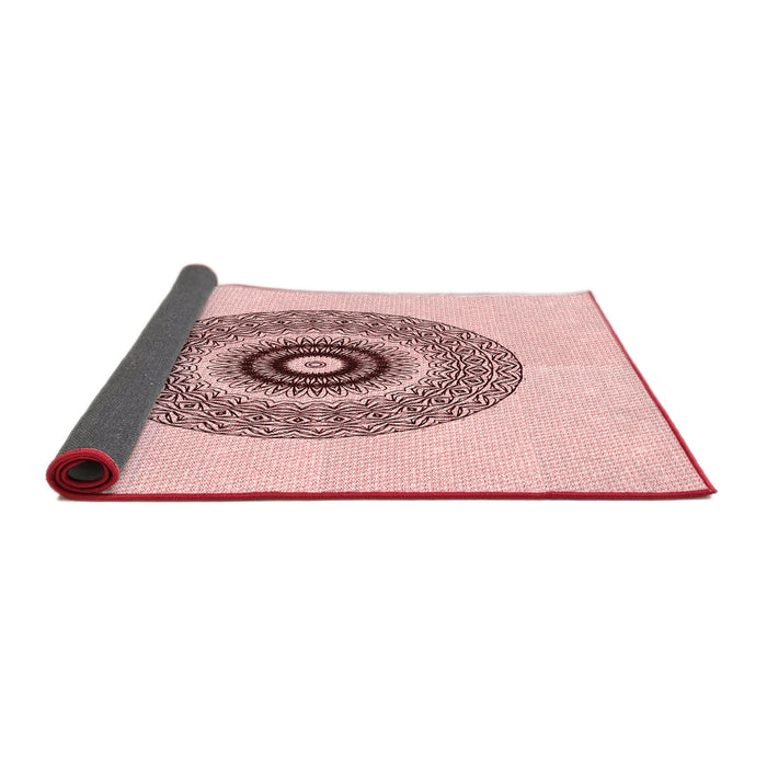 Thickness of Patterned Pink Rug, pat1966rd