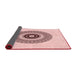 Thickness of Patterned Pink Rug, pat1966rd