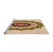 Sideview of Machine Washable Transitional Khaki Gold Rug, wshpat1967org