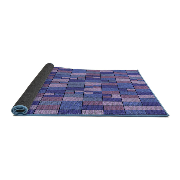 Thickness of Patterned Amethyst Purple Rug, pat197blu
