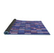 Thickness of Patterned Amethyst Purple Rug, pat197blu