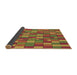 Thickness of Patterned Red Rug, pat197brn