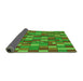 Thickness of Patterned Lime Green Rug, pat197grn