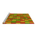 Sideview of Machine Washable Transitional Pistachio Green Rug, wshpat197yw