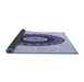 Thickness of Patterned Lavender Blue Rug, pat1970blu