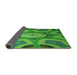 Thickness of Patterned Forest Green Rug, pat1971grn