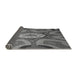 Thickness of Patterned Gunmetal Gray Rug, pat1971gry