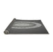 Thickness of Patterned Gunmetal Gray Rug, pat1972gry