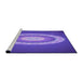 Sideview of Machine Washable Transitional Purple Mimosa Purple Rug, wshpat1972pur