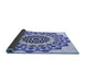 Thickness of Patterned Blue Rug, pat1973blu