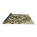 Thickness of Patterned Khaki Gold Rug, pat1973brn