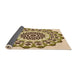 Thickness of Patterned Khaki Gold Rug, pat1973org