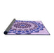 Thickness of Patterned Blossom Pink Rug, pat1973pur