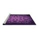 Sideview of Machine Washable Transitional Dark Orchid Purple Rug, wshpat1974pur