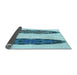 Thickness of Patterned Glacial Blue Ice Blue Rug, pat1975lblu