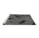 Sideview of Machine Washable Transitional Gray Rug, wshpat1977gry