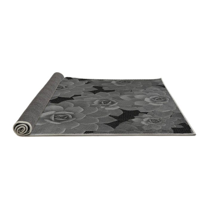 Thickness of Patterned Gray Rug, pat1977gry