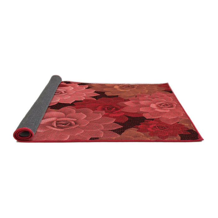 Thickness of Patterned Red Rug, pat1977rd