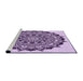 Sideview of Machine Washable Transitional Bright Grape Purple Rug, wshpat1978pur