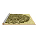 Sideview of Machine Washable Transitional Dark Bronze Brown Rug, wshpat1978yw