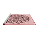 Sideview of Machine Washable Transitional Light Rose Pink Rug, wshpat1979rd