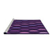 Sideview of Machine Washable Transitional Dark Purple Rug, wshpat198pur