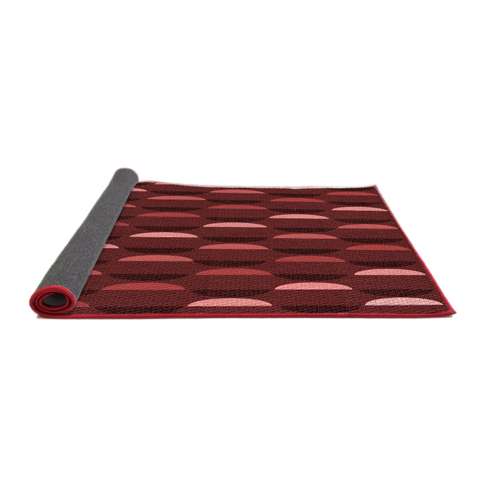Thickness of Patterned Red Rug, pat198rd