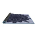 Thickness of Patterned Night Blue Rug, pat1980blu