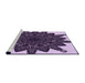 Sideview of Machine Washable Transitional Dark Purple Rug, wshpat1980pur