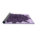 Thickness of Patterned Dark Purple Rug, pat1980pur