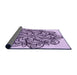 Thickness of Patterned Purple Rug, pat1981pur