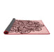 Thickness of Patterned Pink Rug, pat1981rd