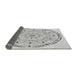 Thickness of Patterned Platinum Gray Rug, pat1983gry