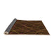 Thickness of Patterned Saddle Brown Rug, pat199org