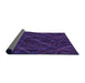 Thickness of Patterned Amethyst Purple Rug, pat199pur